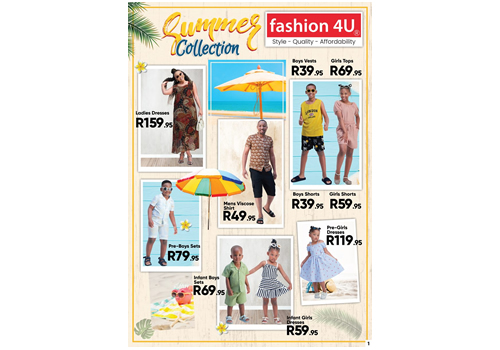 Fashion 4U summer collection flyer